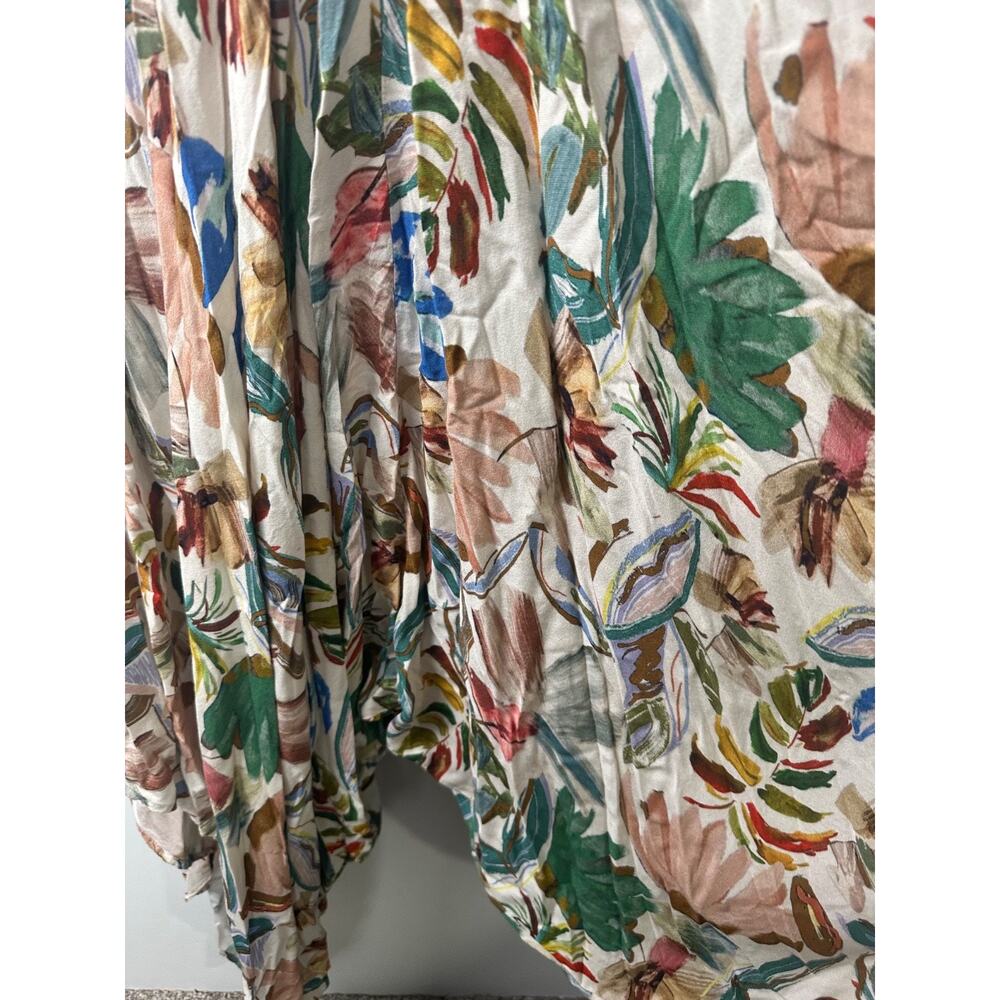 World Market Jumpsuit Womens S/M Floral Print Harem Rayon Boho Lagenlook E6 - Picture 3 of 8